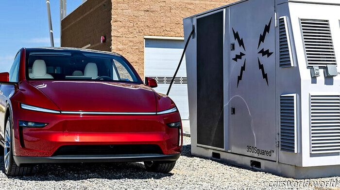 Эта зарядная станция для электромобилей может преобразить американские автозаправки | Carscoops